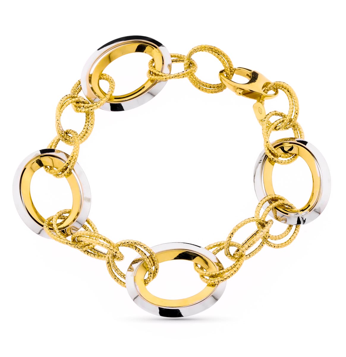 18K ツートーン ゴールド ブレスレット