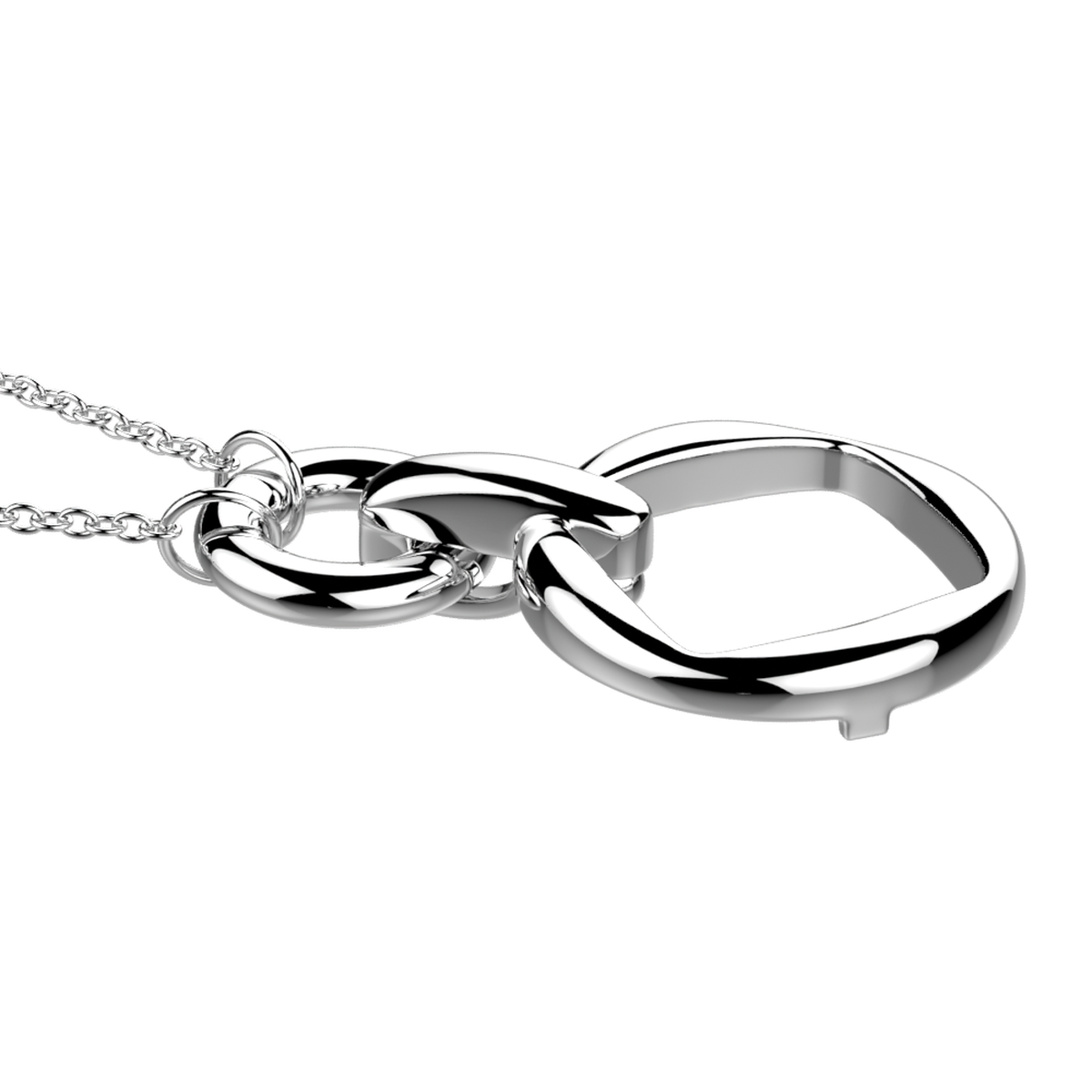 Collier Runway argenté – Les Georgettes – vue 2