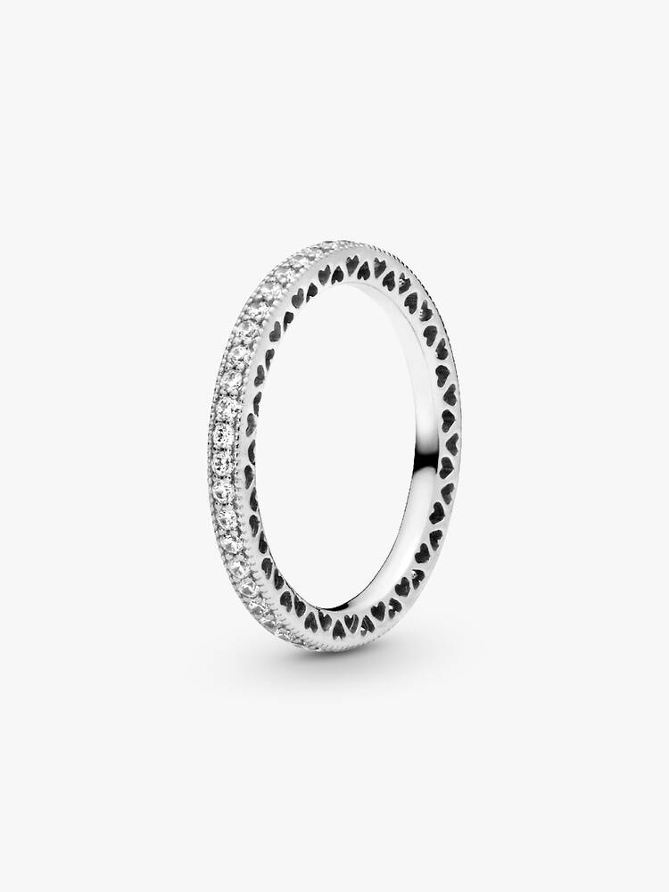 Ring Pandora - Sparkle & Hearts | 190963CZ