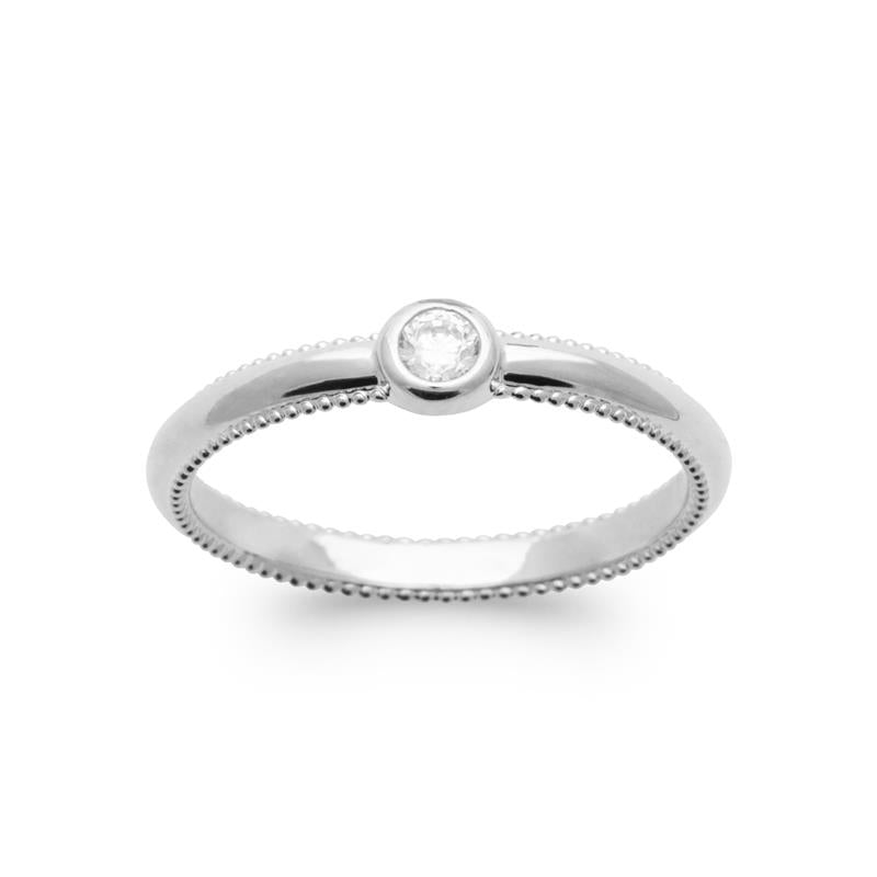 Solitaire - Silver Ring - Azulin