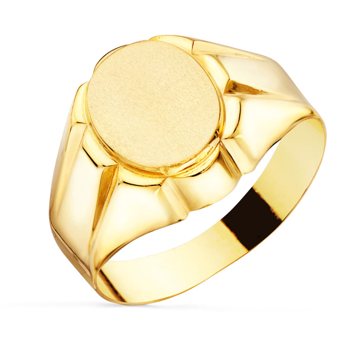 18K gult guld diamant herrriddare