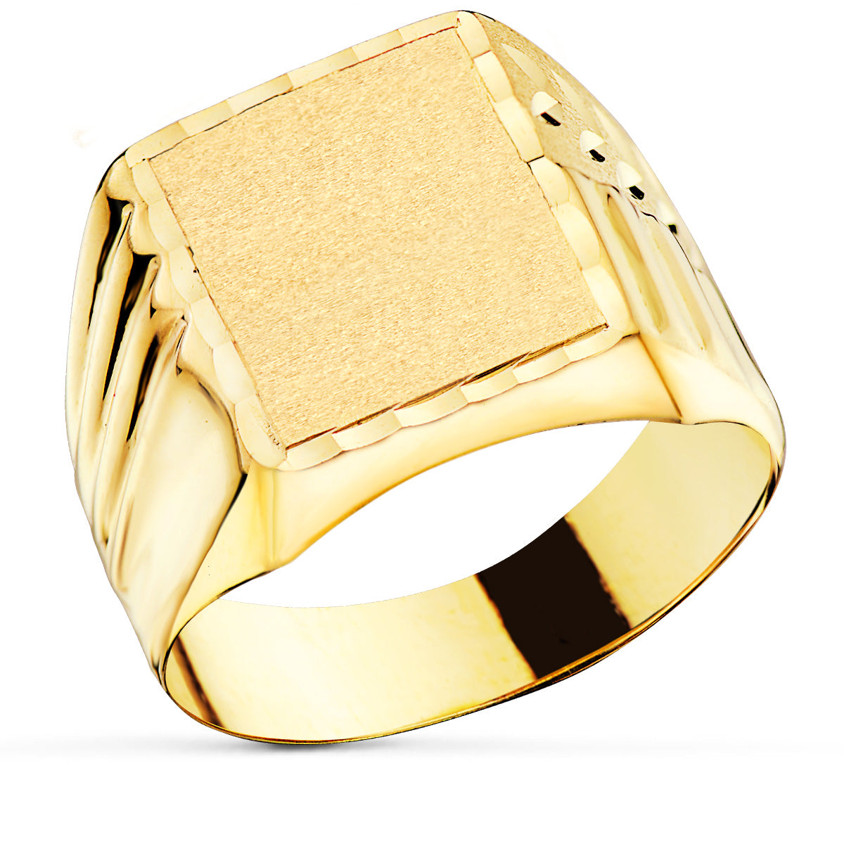 18K gul guld mænds ridderdiamant 12X10MM