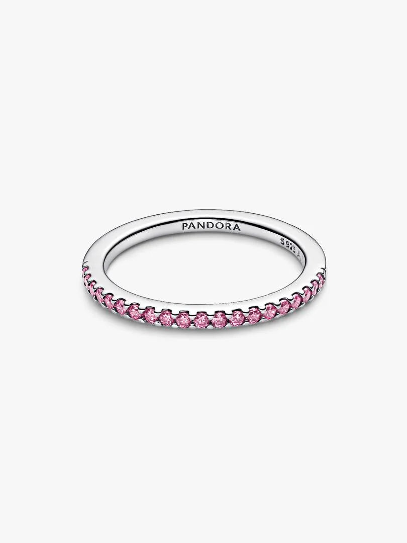 Bague Pandora - Anneau Rose Scintillant