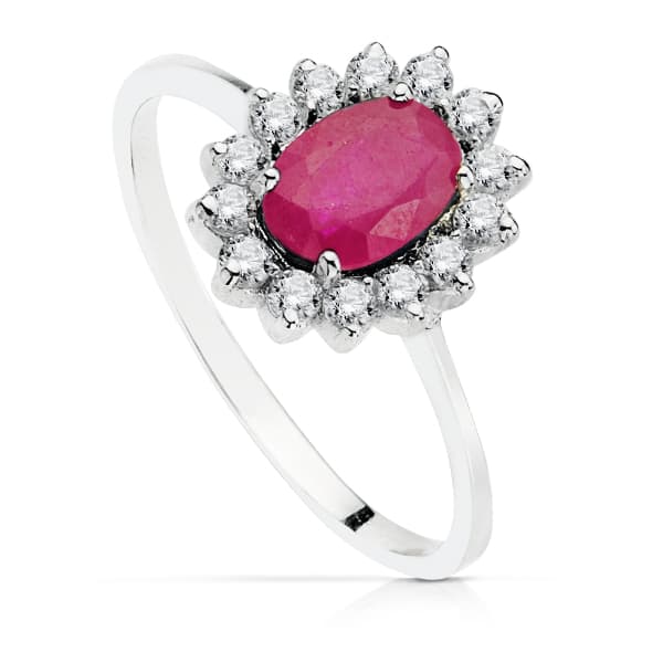 18K hvidguld Zirkon Ring