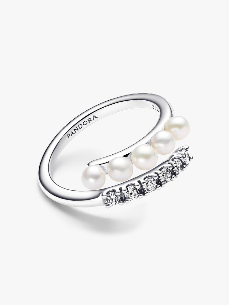 Prsten Pandora - Sladkovodní kultivované perly Open Pavé Treated | 193145C01
