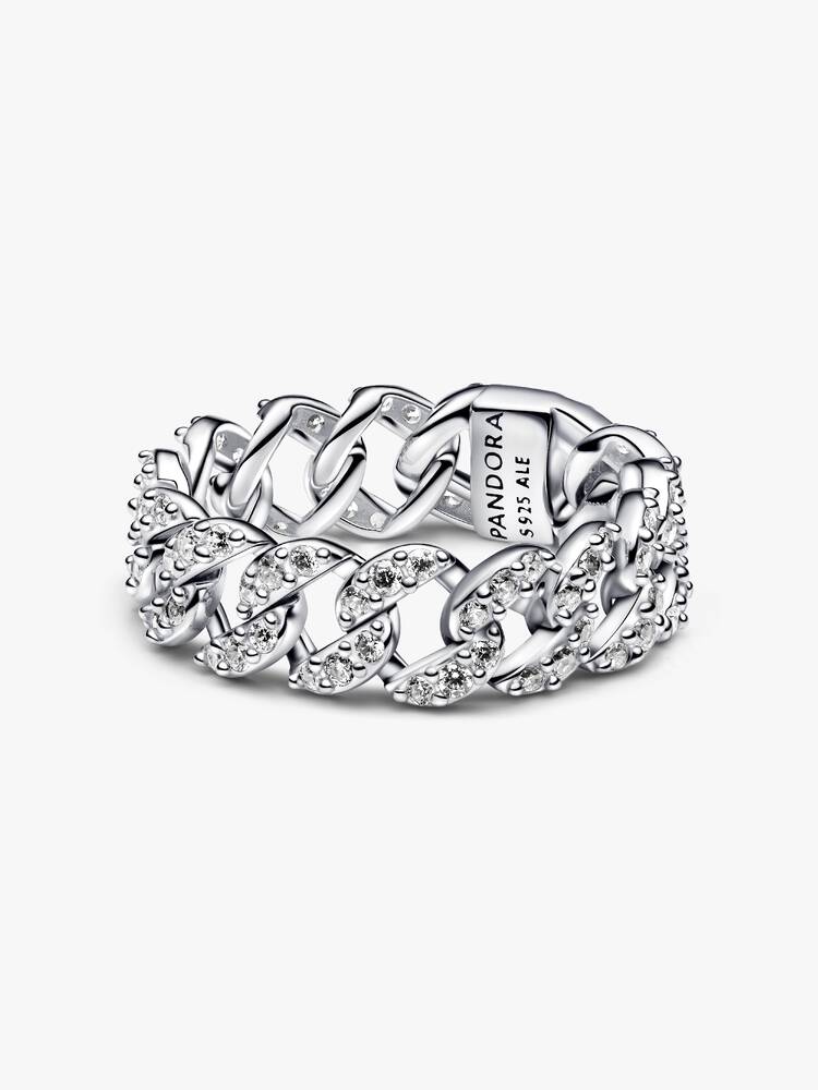 Ring Pandora - Paved Cuban Mesh | 193557C01