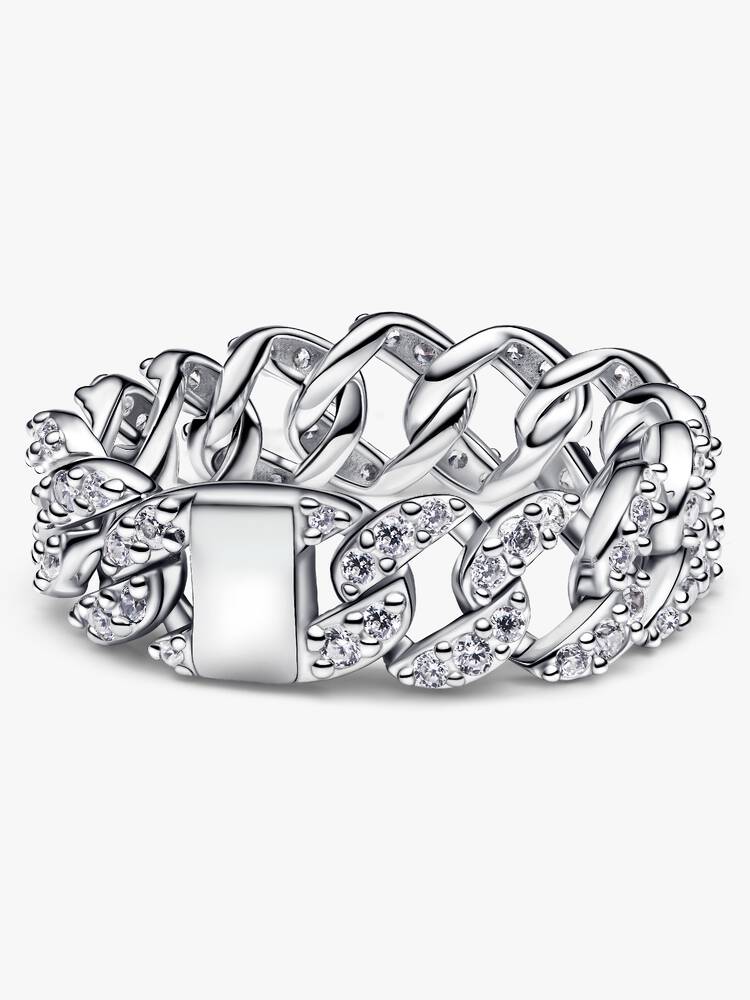 Ring Pandora - Paved Cuban Mesh | 193557C01
