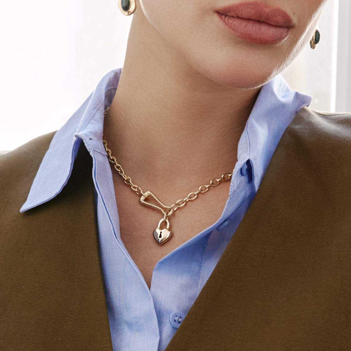 Collier Afterwork doré – Les Georgettes – vue 4