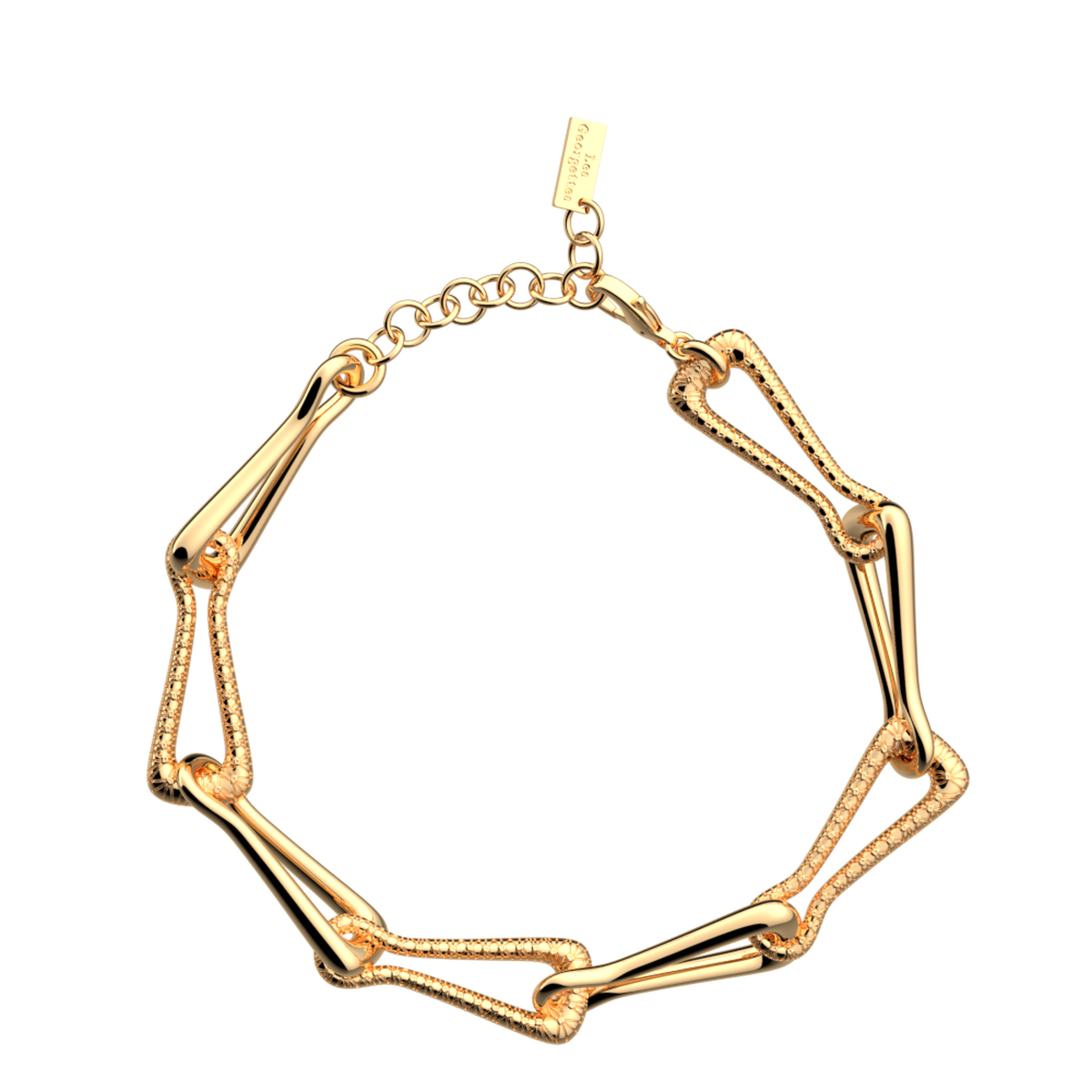 Bracelet chaîne Afterwork doré – Les Georgettes – vue 2
