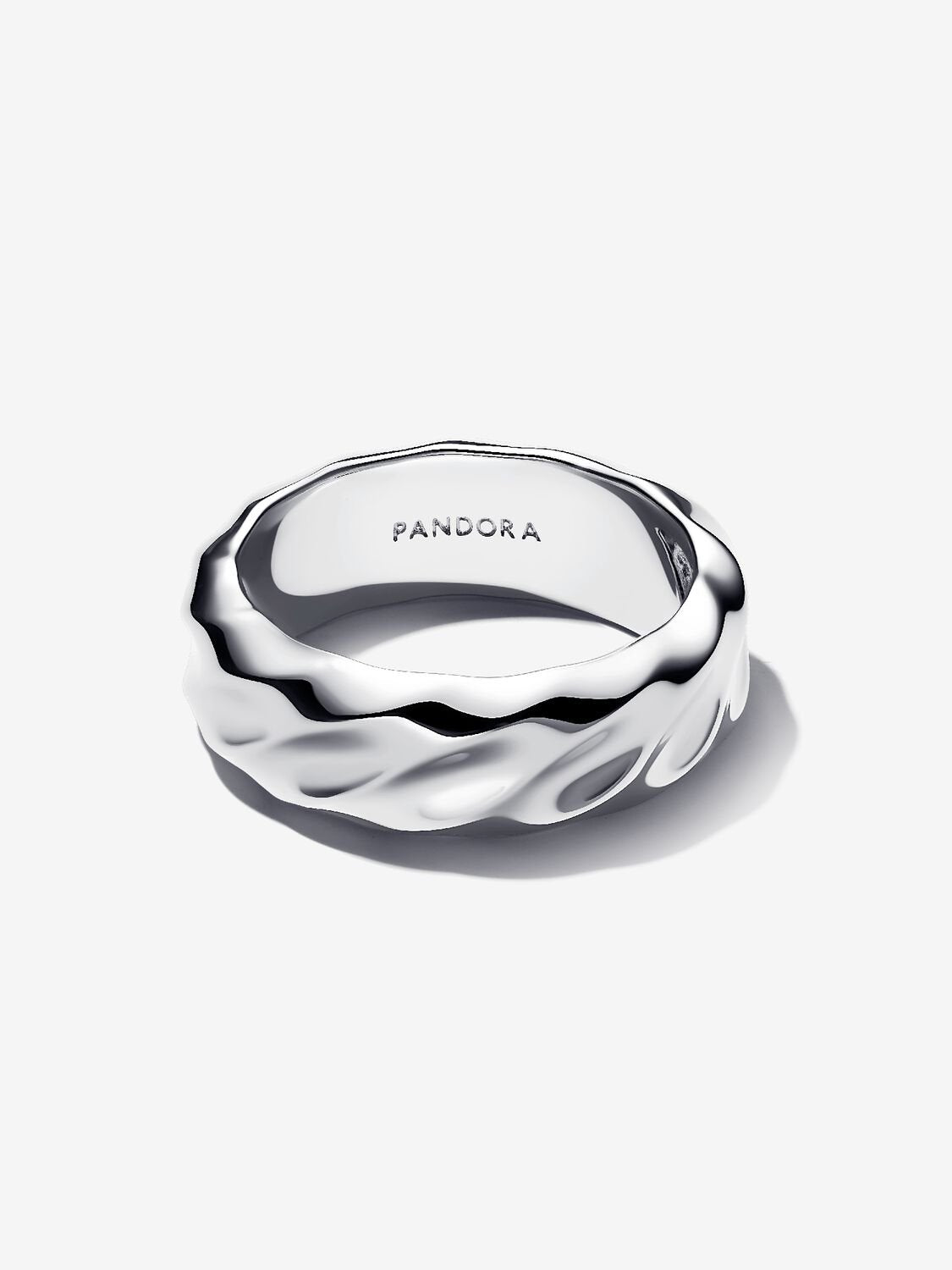 Large Wavy Ring - Silver - Pandora Ring