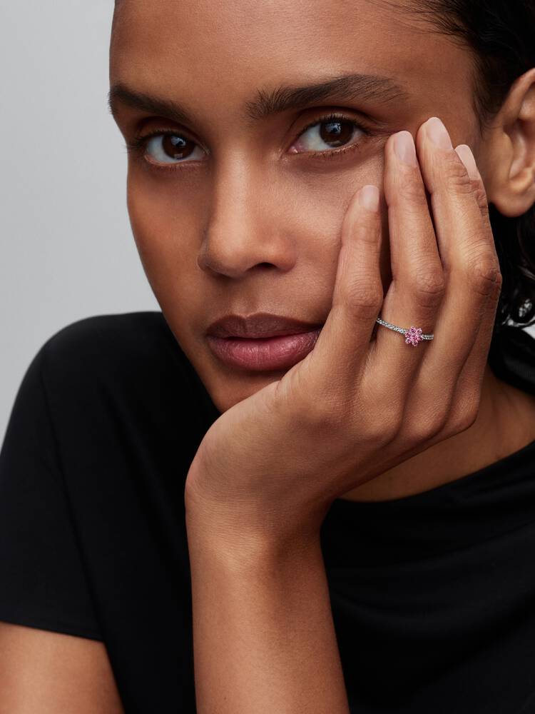 Anillo Pandora - Flor Rosa Brillante | 194499C02