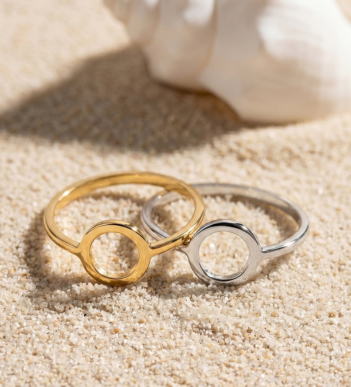 Bague motif rond ajouré – Or 18 carats – Or blanc, vue 2