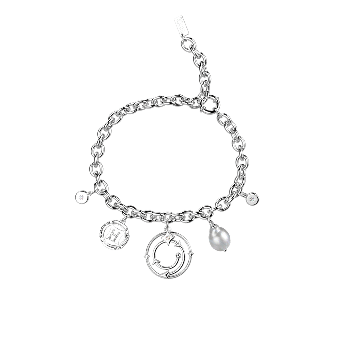 Bracelet chaîne Enchantement perles de verre argenté – Les Georgettes x Harry Potter
