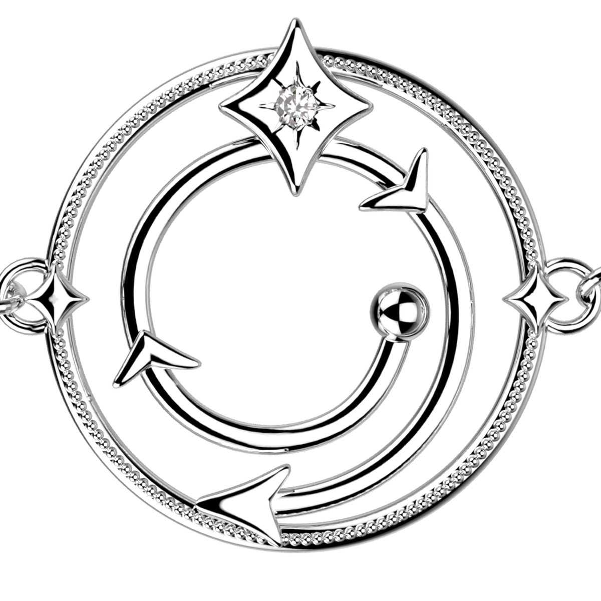 Bracelet chaîne Enchantement argenté – Les Georgettes x Harry Potter – vue 2