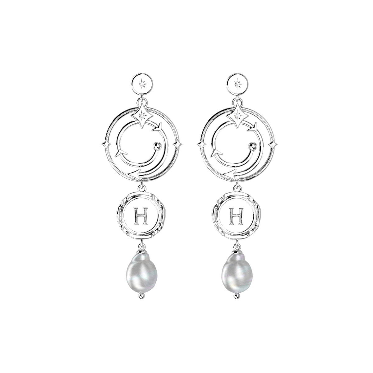 Boucles d'oreilles pendantes Enchantement argentées – Les Georgettes x Harry Potter