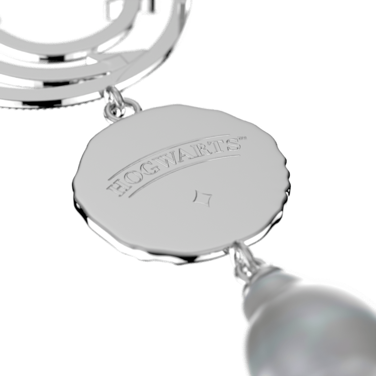 Boucles d'oreilles pendantes Enchantement argentées – Les Georgettes x Harry Potter – vue 2