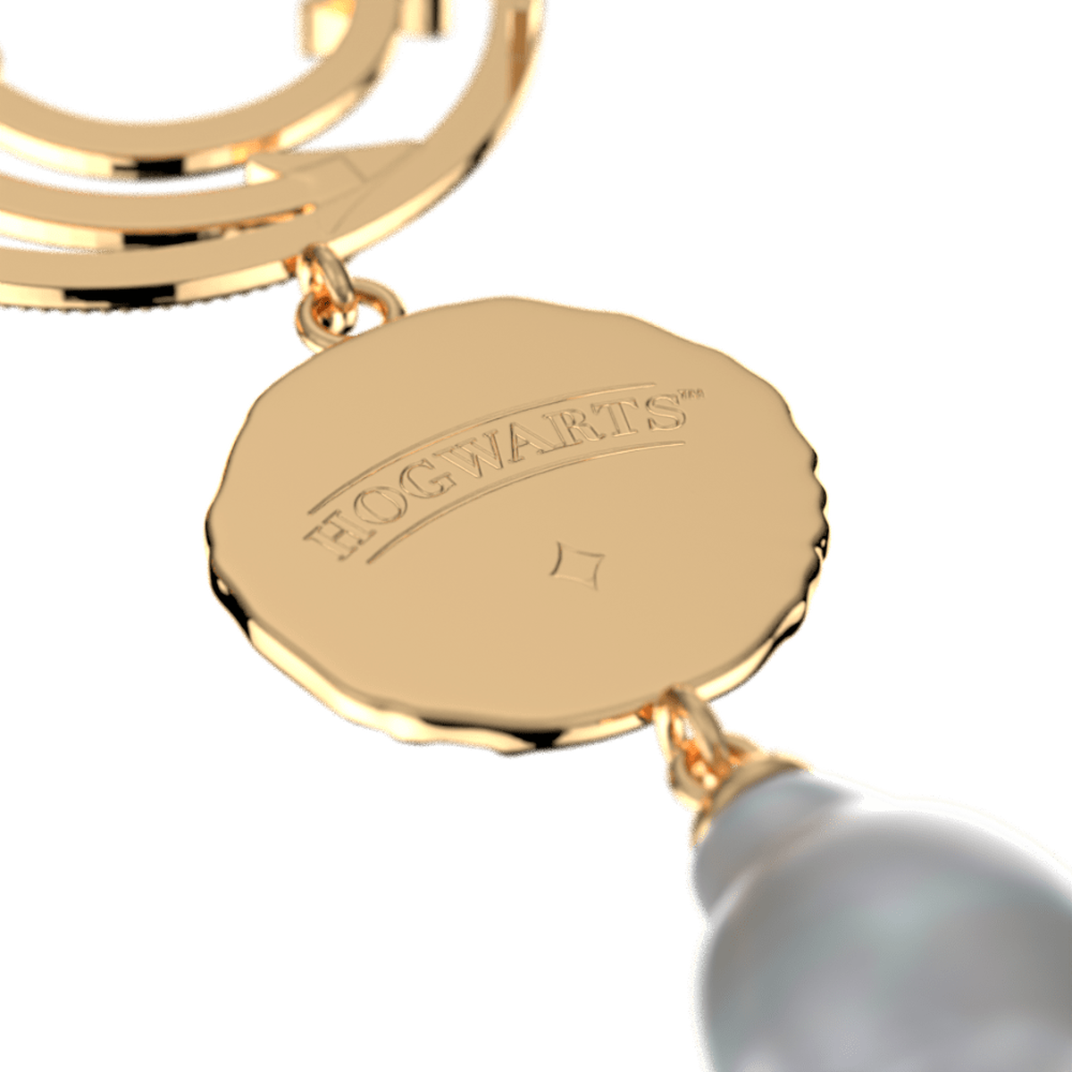 Boucles d'oreilles pendantes Enchantement dorées – Les Georgettes x Harry Potter – vue 2