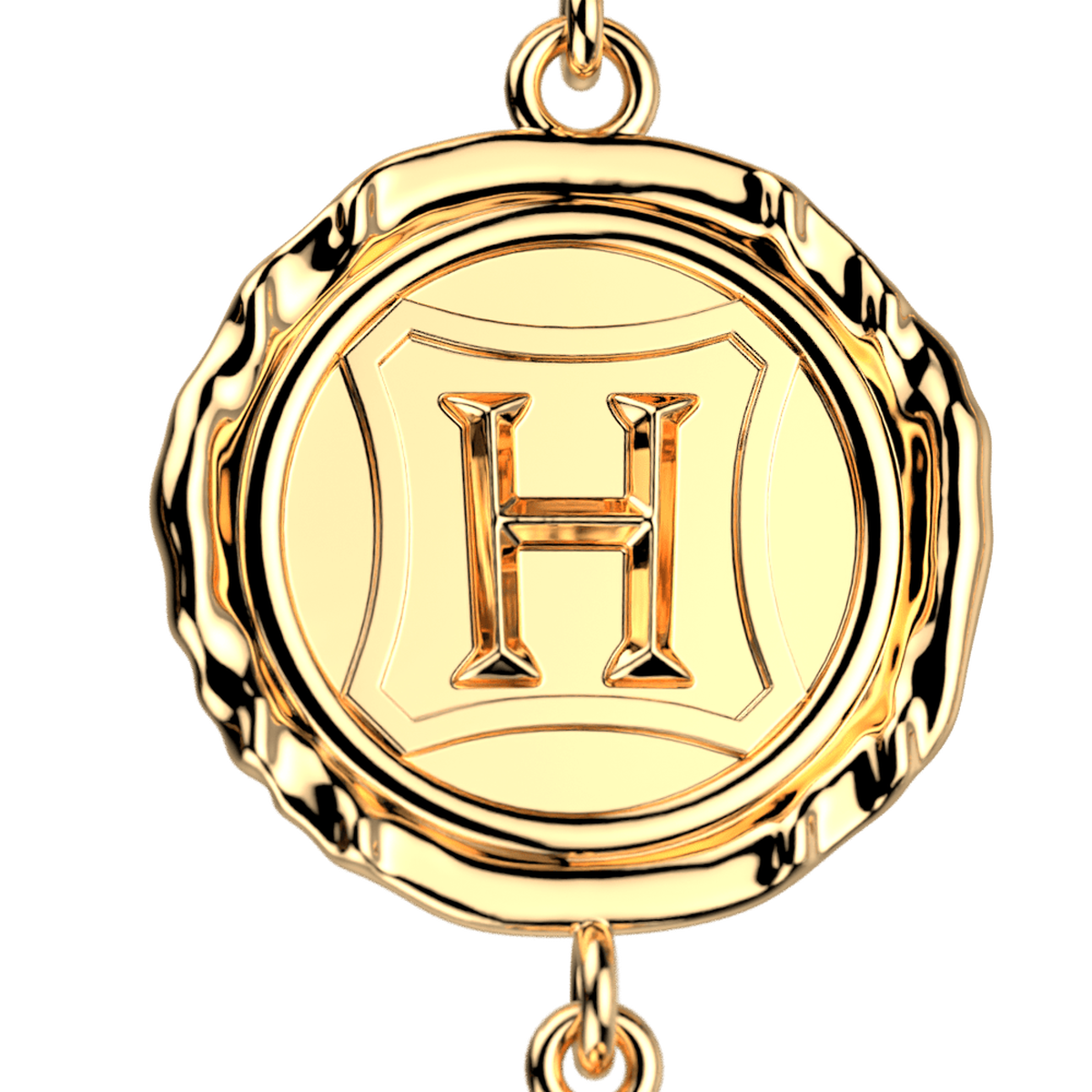 Boucles d'oreilles pendantes Enchantement dorées – Les Georgettes x Harry Potter – vue 4