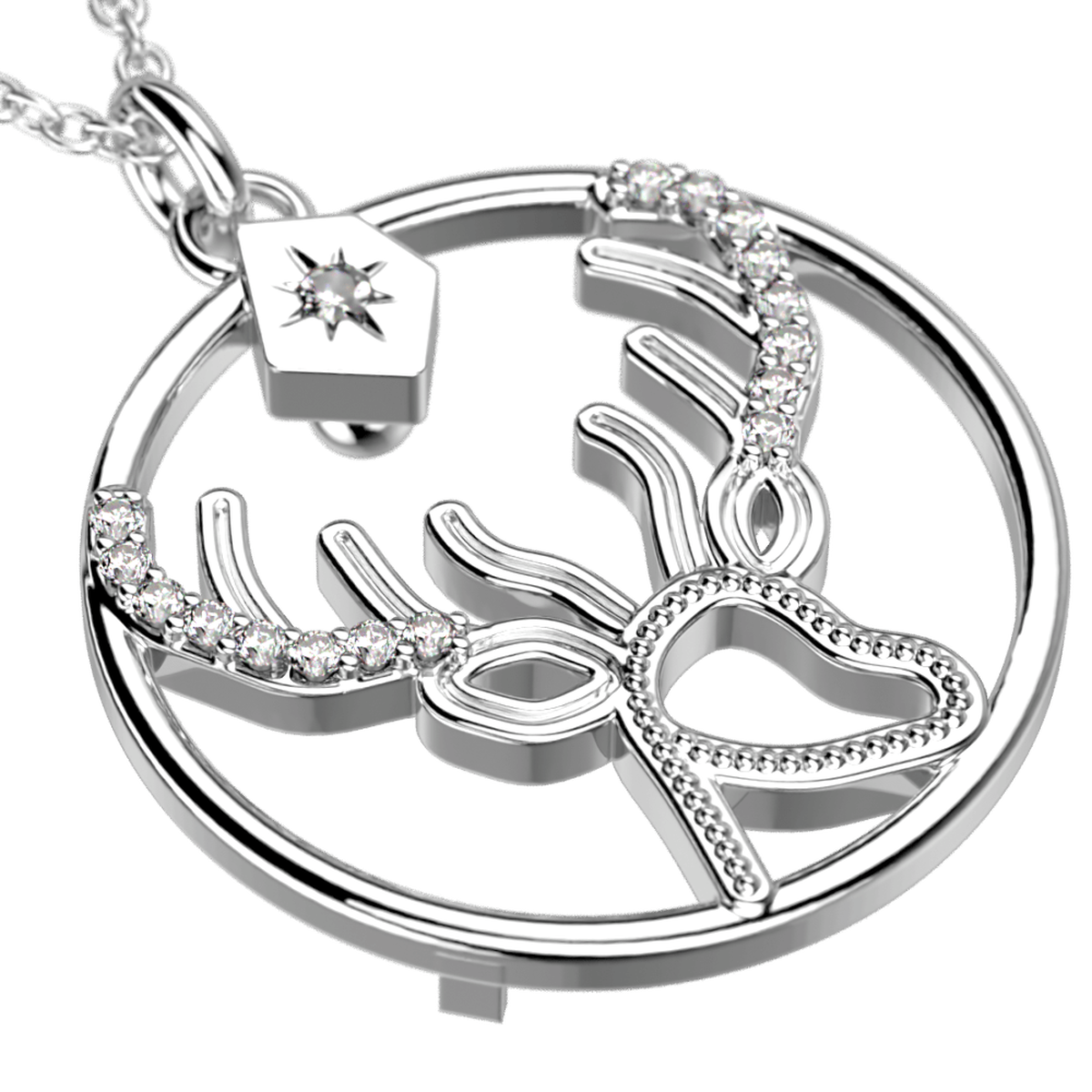 Collier Patronus Cerf argenté – Les Georgettes x Harry Potter – vue 2