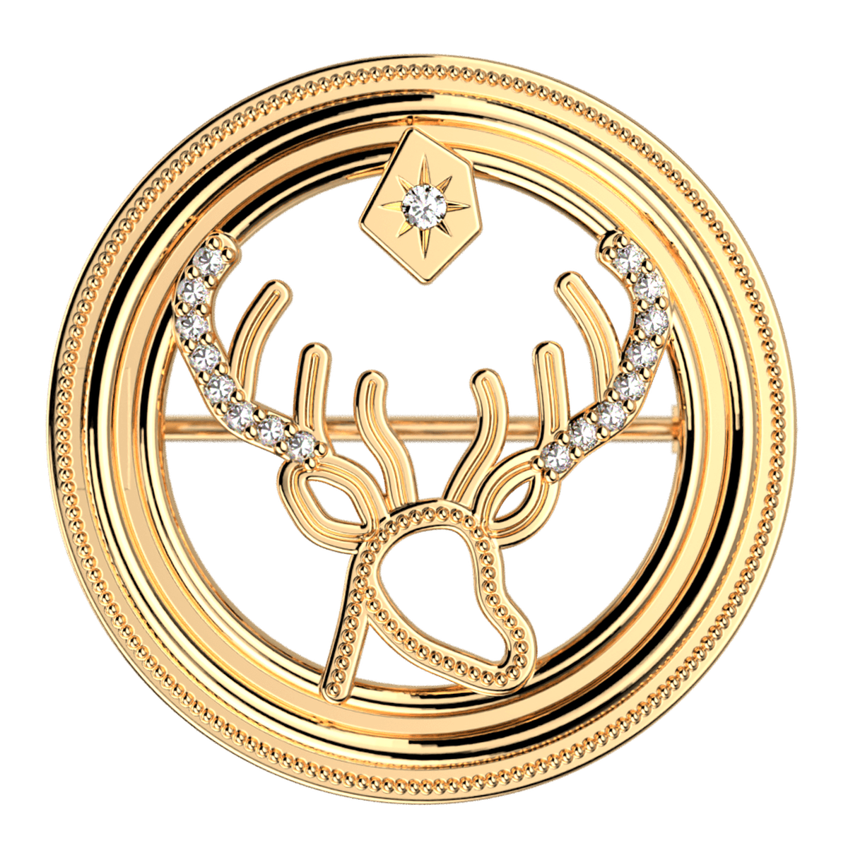 Broche Patronus Cerf dorée – Les Georgettes x Harry Potter – vue 2