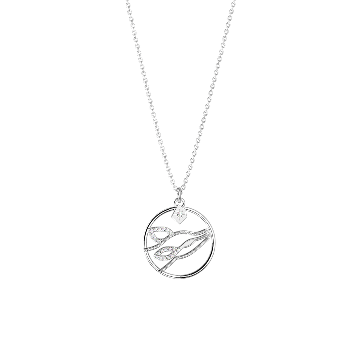 Collier Patronus Biche argenté – Les Georgettes x Harry Potter