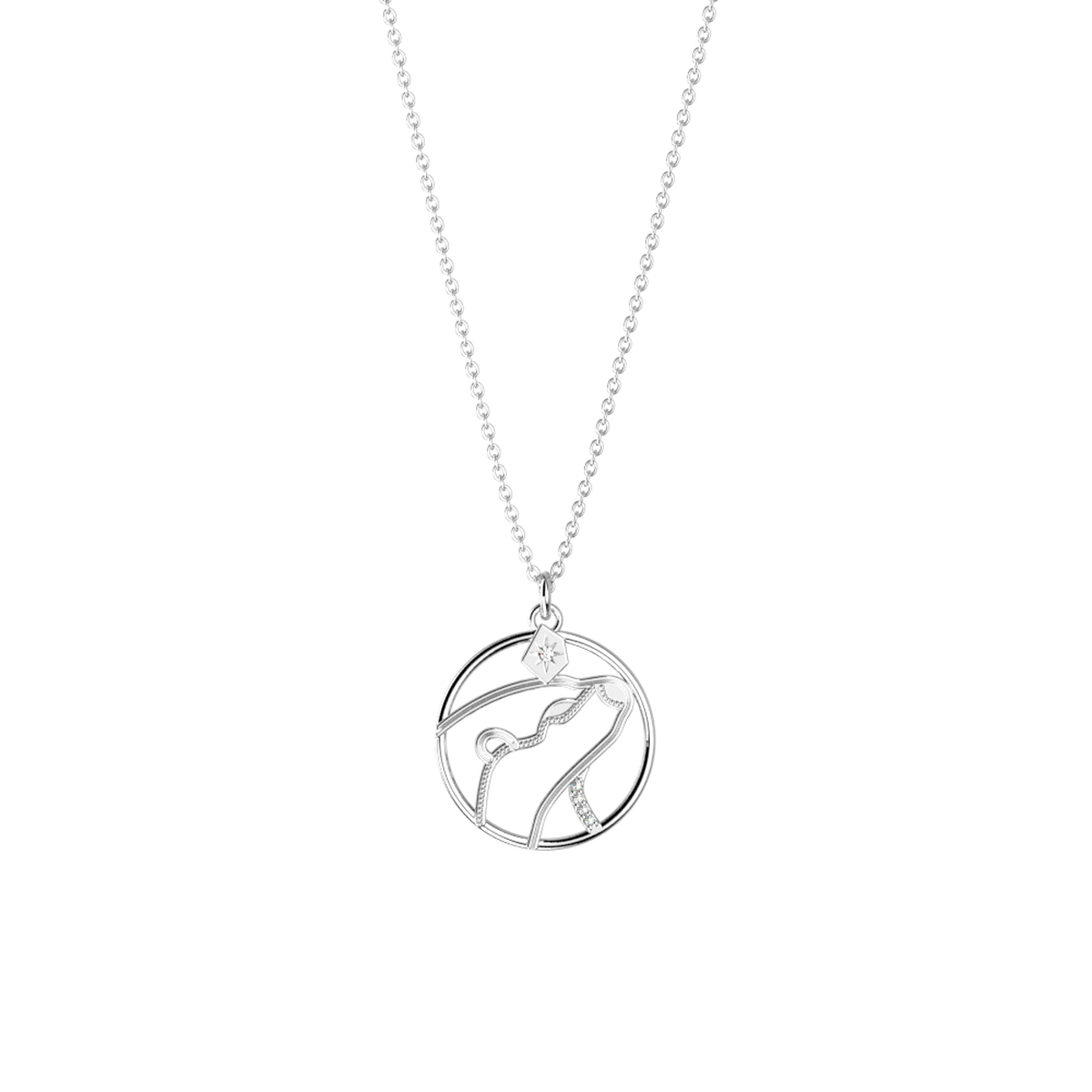 Collier Patronus Loutre argenté – Les Georgettes x Harry Potter