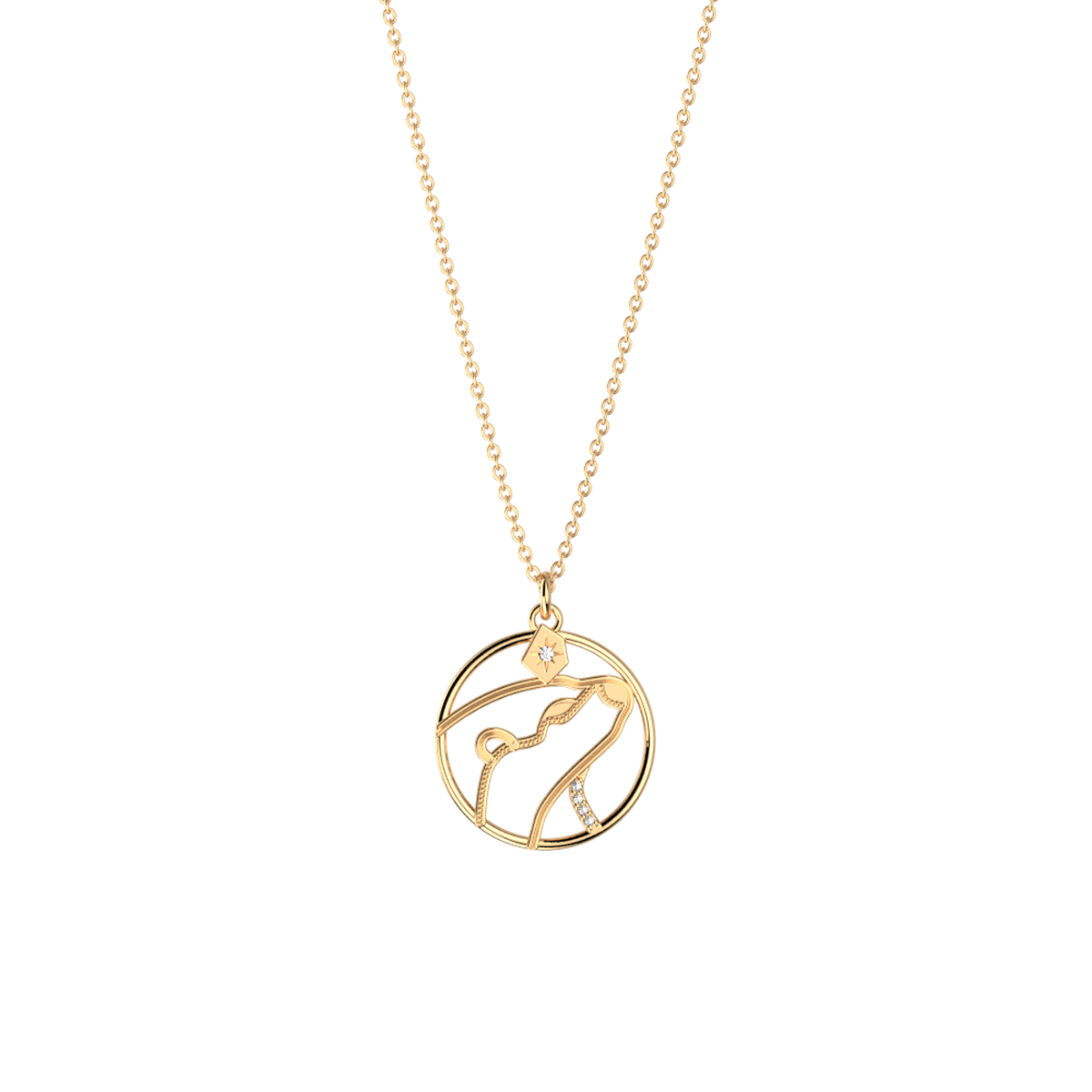 Collier Patronus Loutre doré – Les Georgettes x Harry Potter