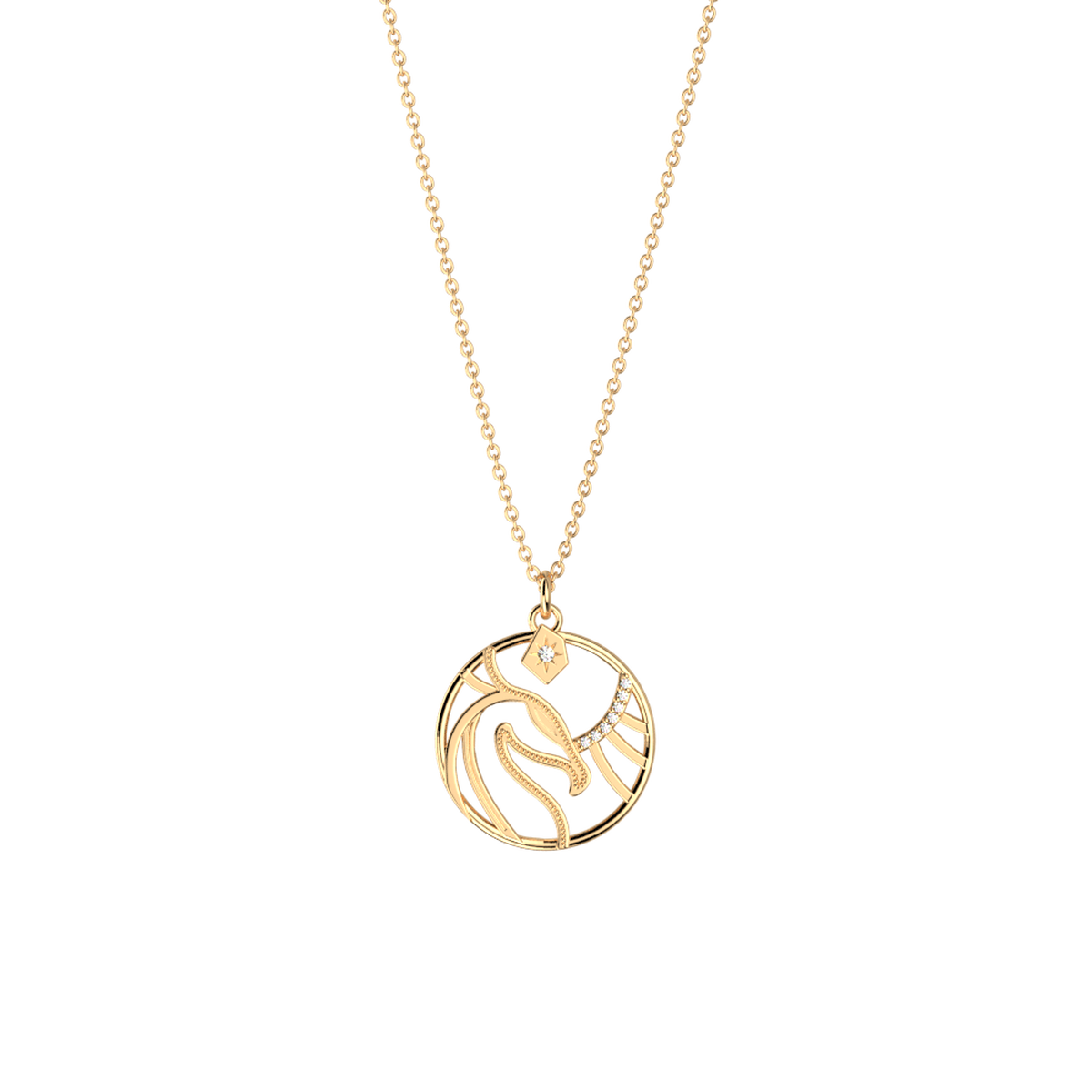 Collier Patronus Phoenix doré – Les Georgettes x Harry Potter