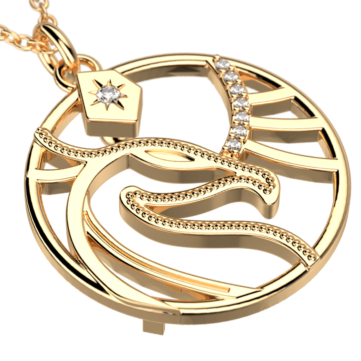 Collier Patronus Phoenix doré – Les Georgettes x Harry Potter – vue 2