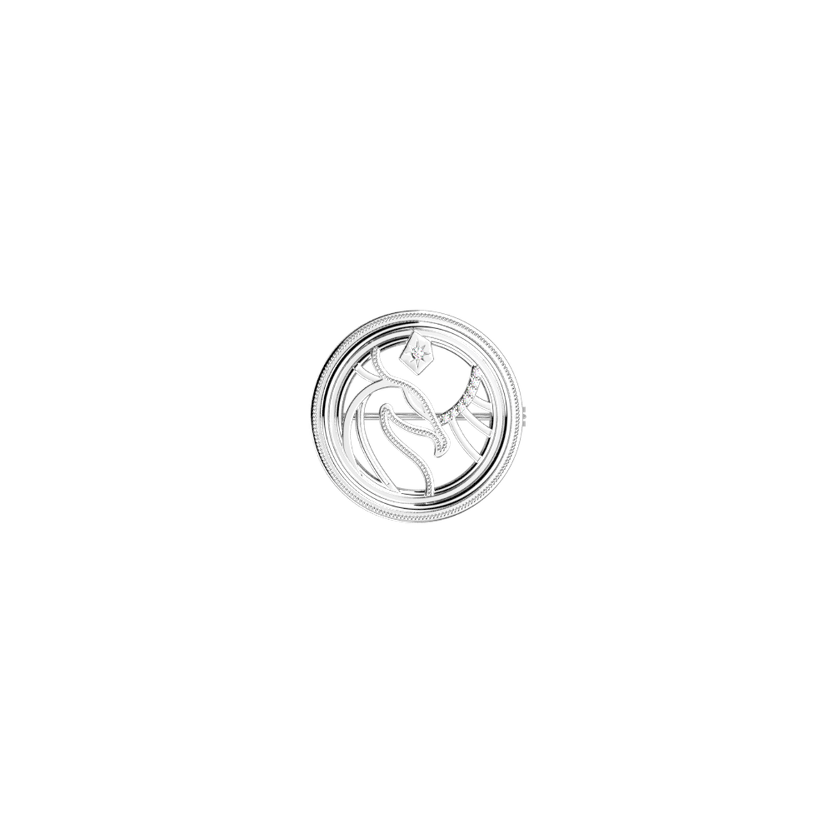 Broche Patronus Phoenix argentée – Les Georgettes x Harry Potter