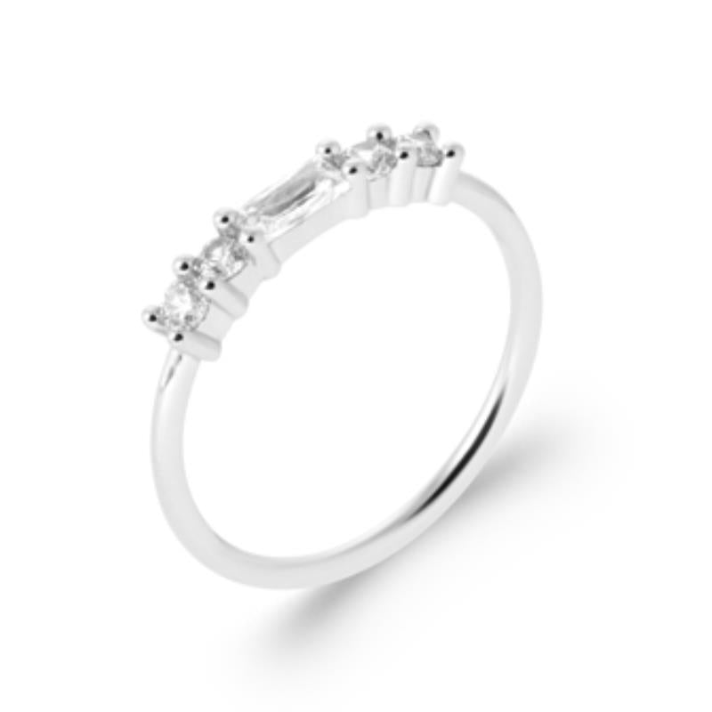 Stone Line Ring – Silver | Azuline