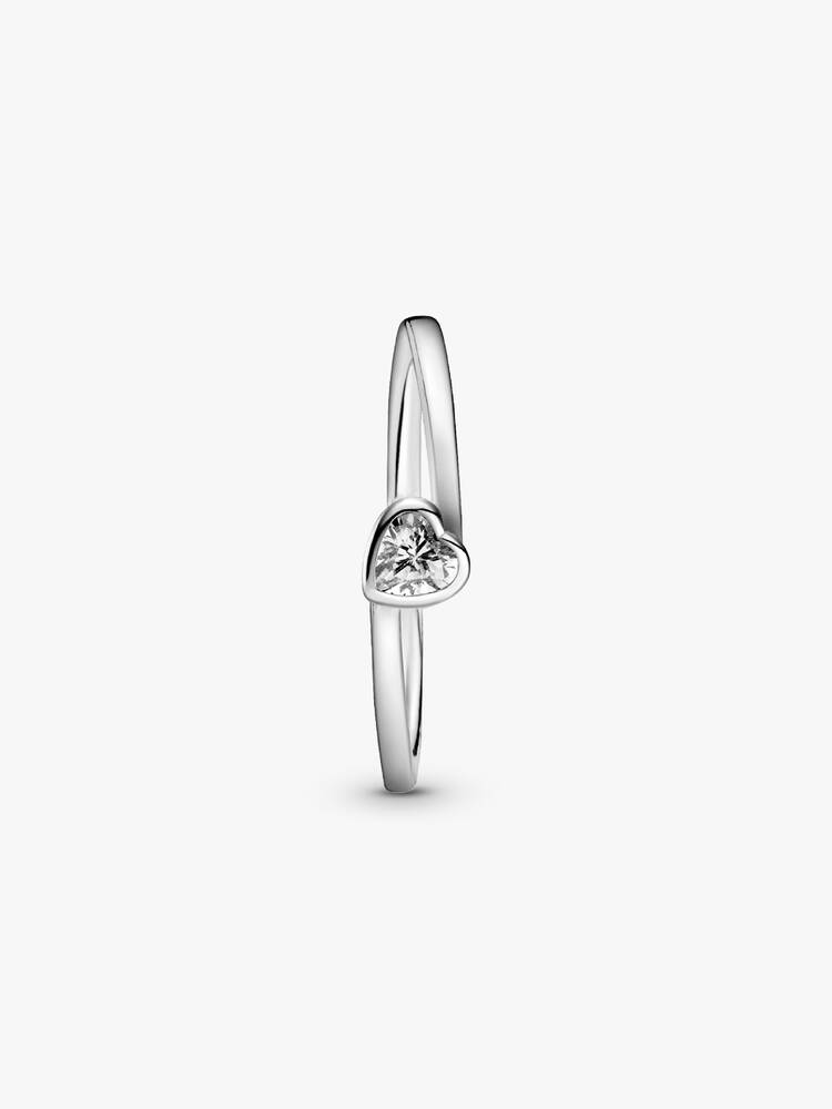 Ring Pandora - Hellend hart-solitaire | 199267C02