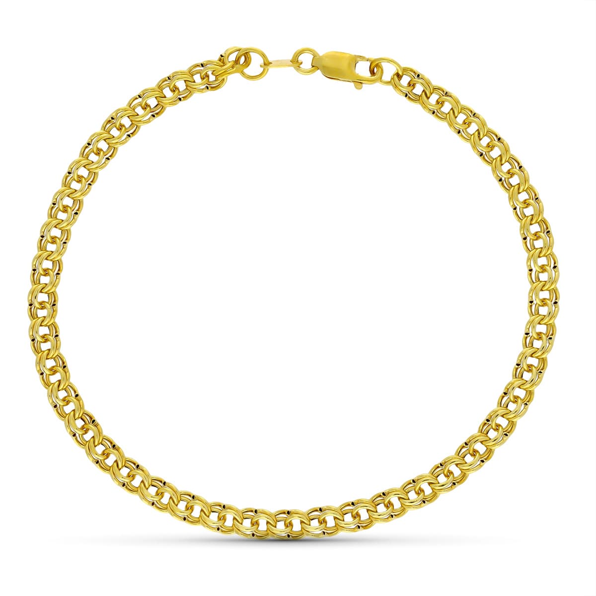 18K gul guld hul armbånd
