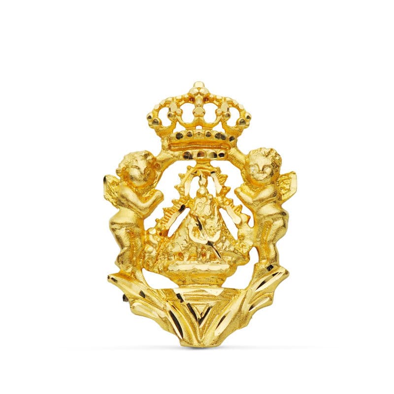 Medalha 18K Virgem da Cabeza 27 X 20 mm