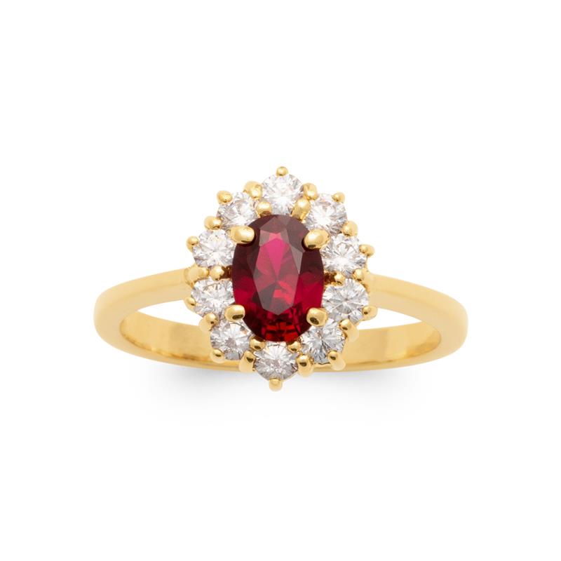 Marquise - Bague en Plaqué Or - Azuline