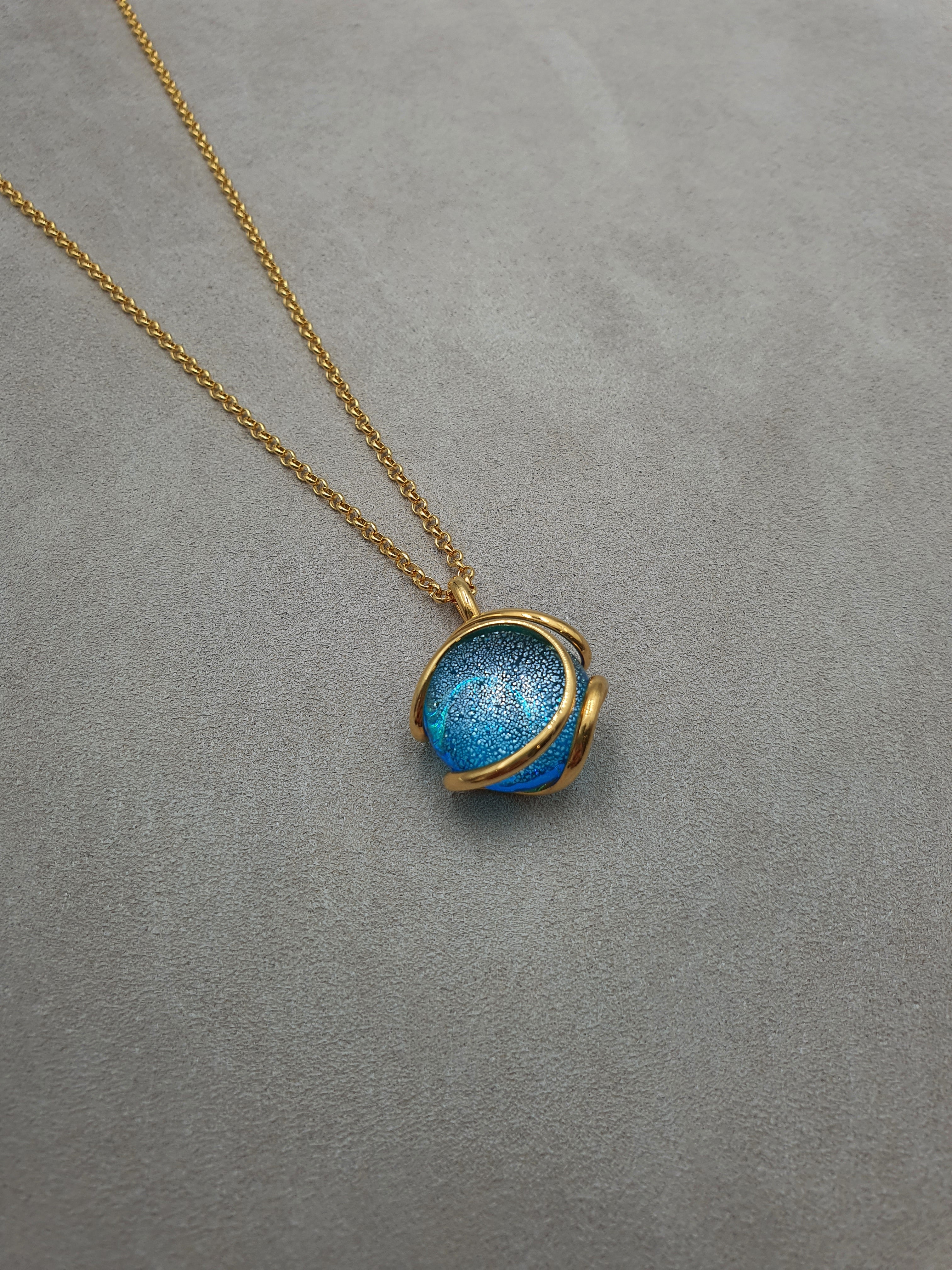 Nautilus - Turquoise - Gold - Necklace - Andrea Marazzini