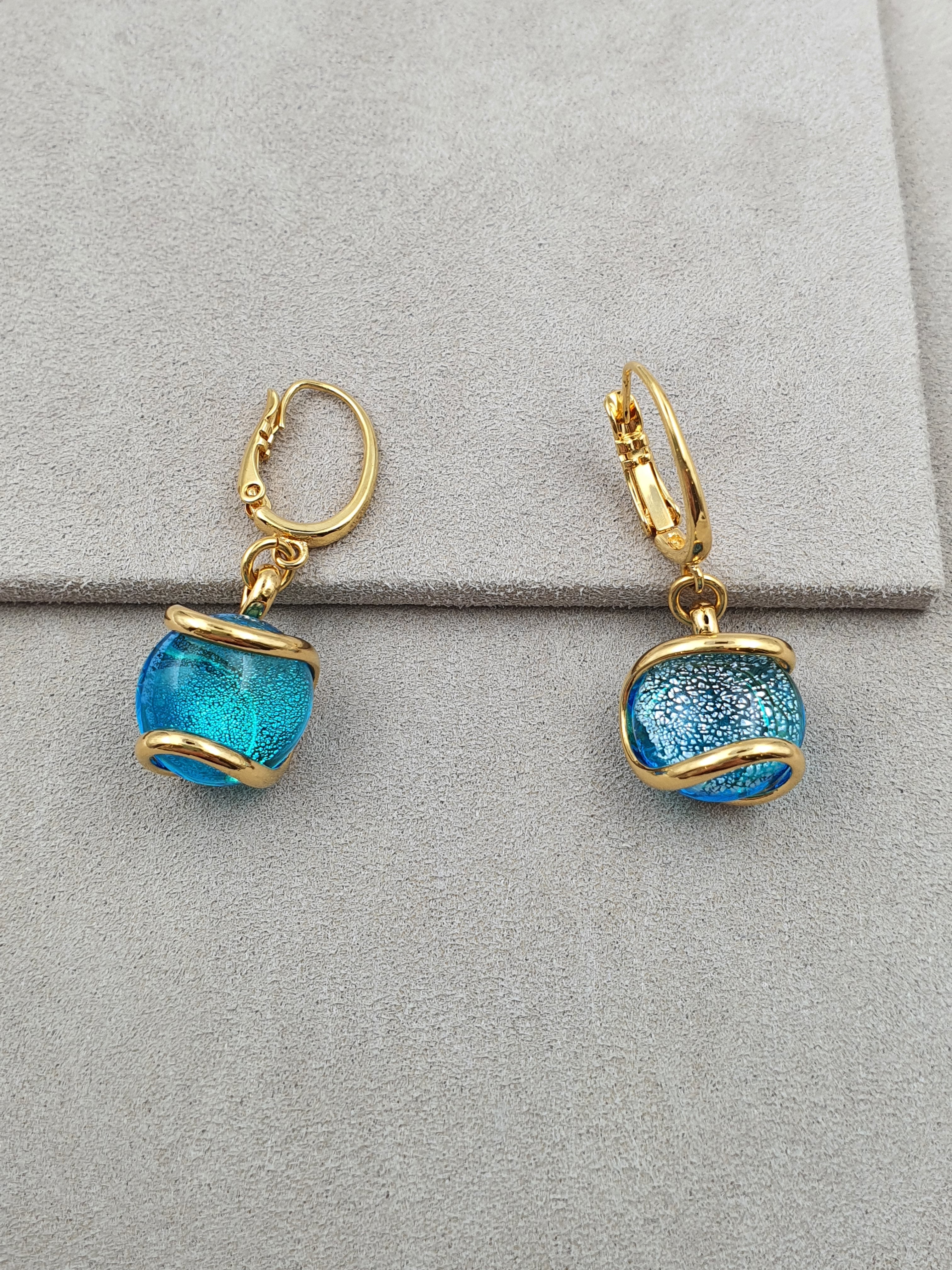 Nautilus - Turquoise - Gold - Earrings - Andrea Marazzini