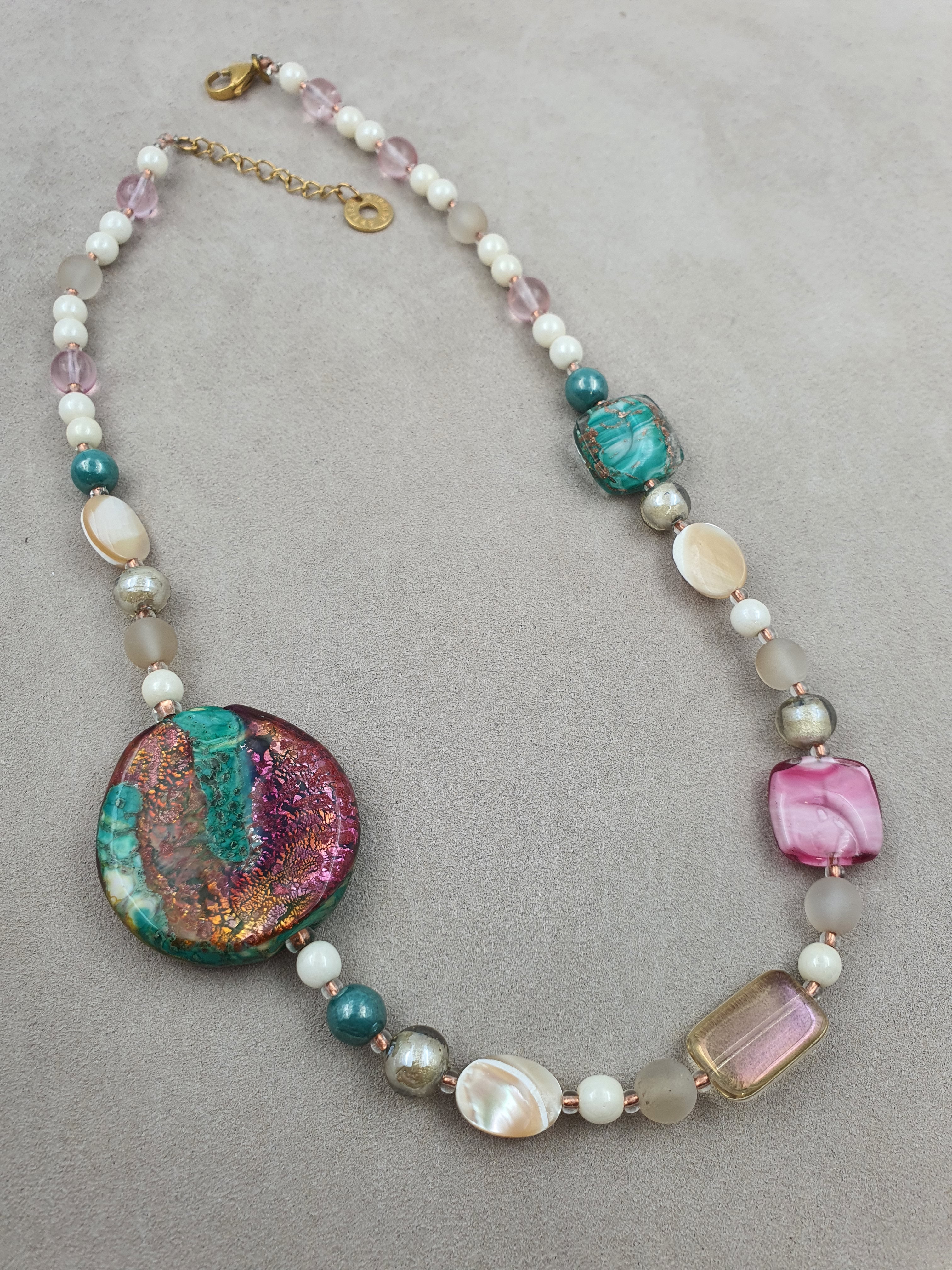 Accademia - Pink - Necklace - Antica Murrina