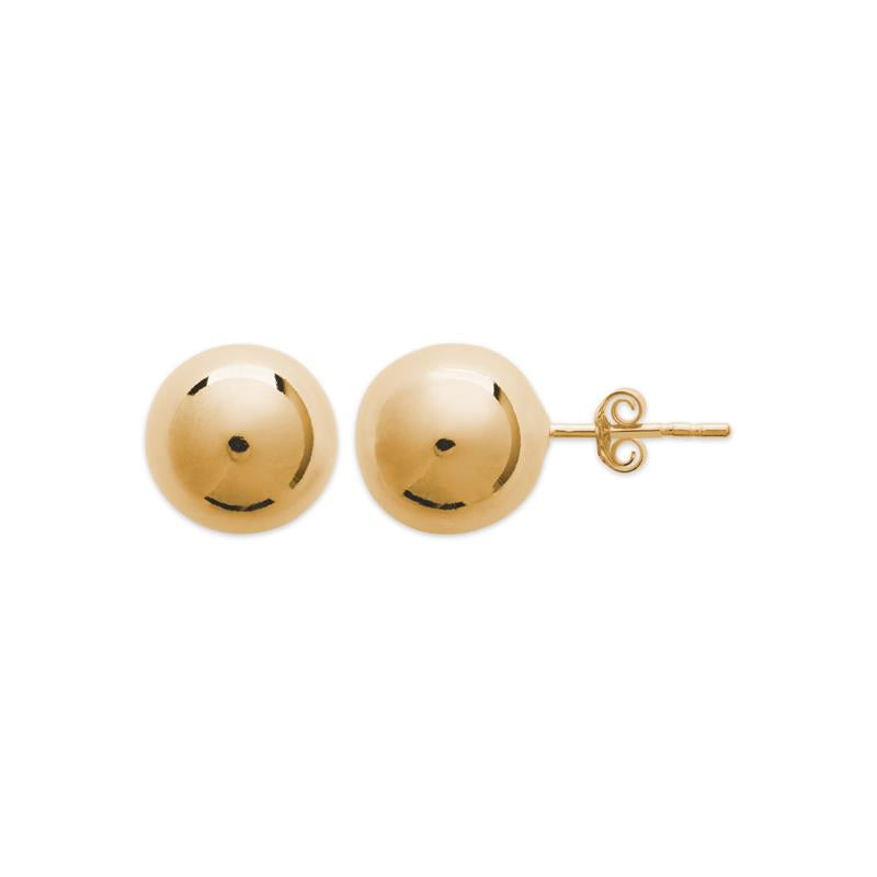 Ball - Stud Earrings - Gold Plated