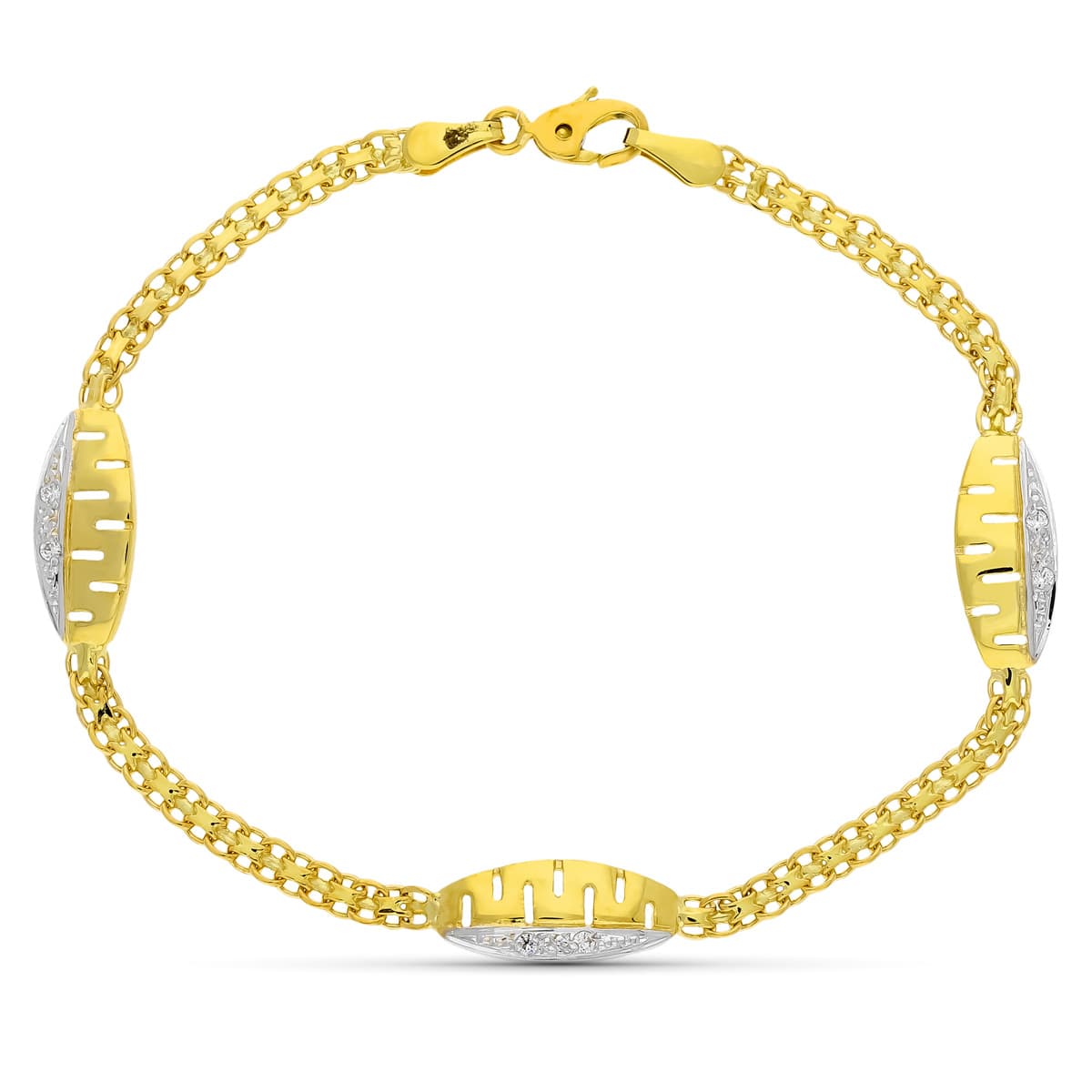 Pulsera Oro 18K 17 Cm. 5mm