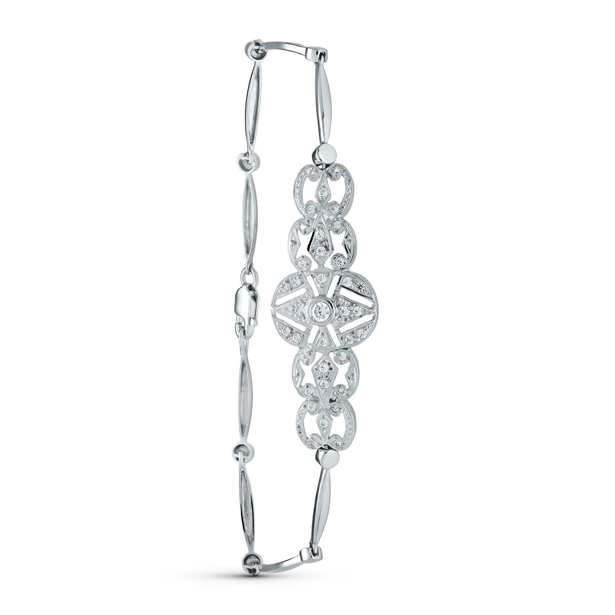 Pulseira em ouro branco 18K