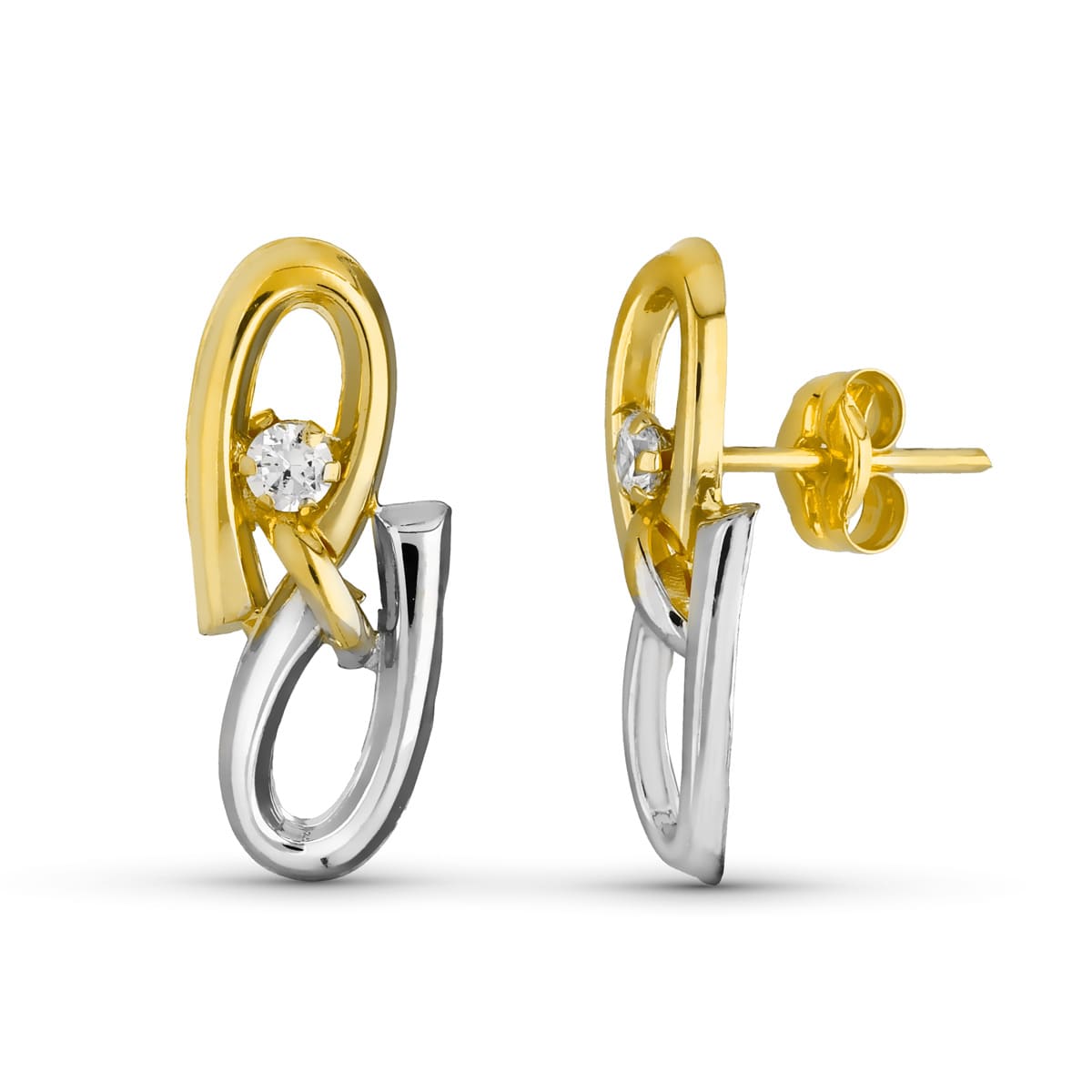 Pendientes Oro 18K con Cierre Mariposa
