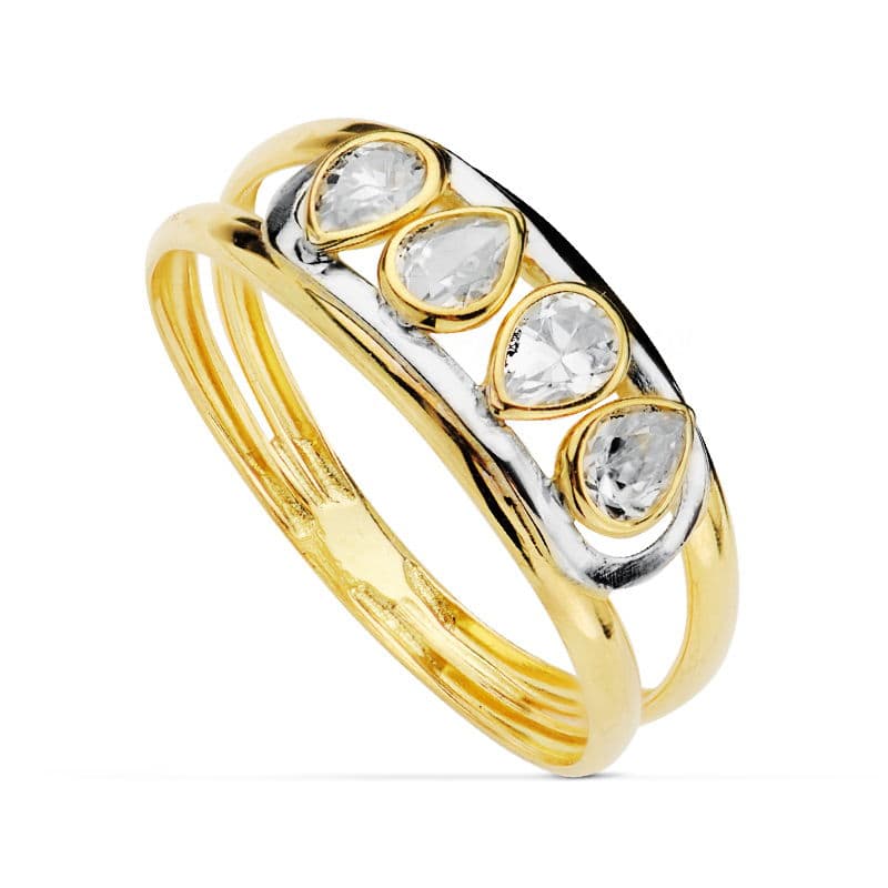 18K Bague en Or