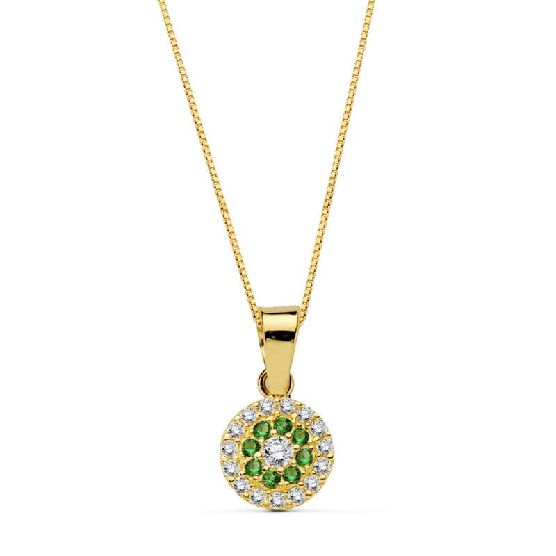 Collar Oro Amarillo 18K Circonitas 7.00MM 42CM