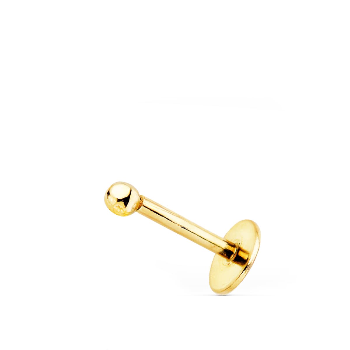 Piercing Aur Galben 18K Minge Netedă 2X2 mm