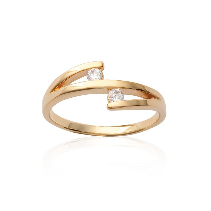 Duo - Gold Plated Ring - Azuline