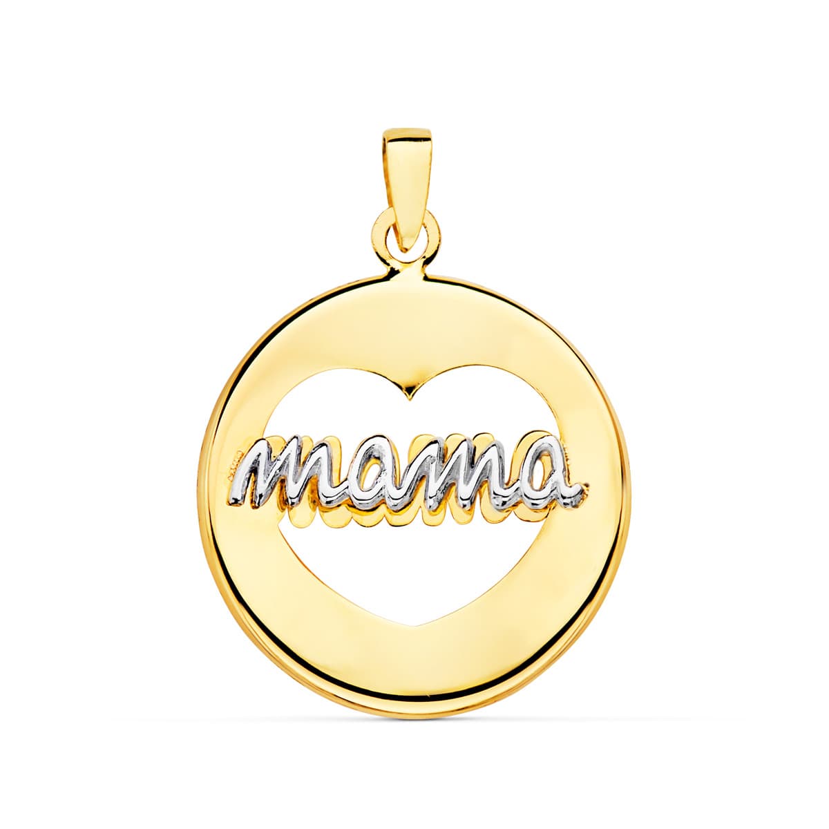 Pendente “mamá” 18K em 2ORS 18MM