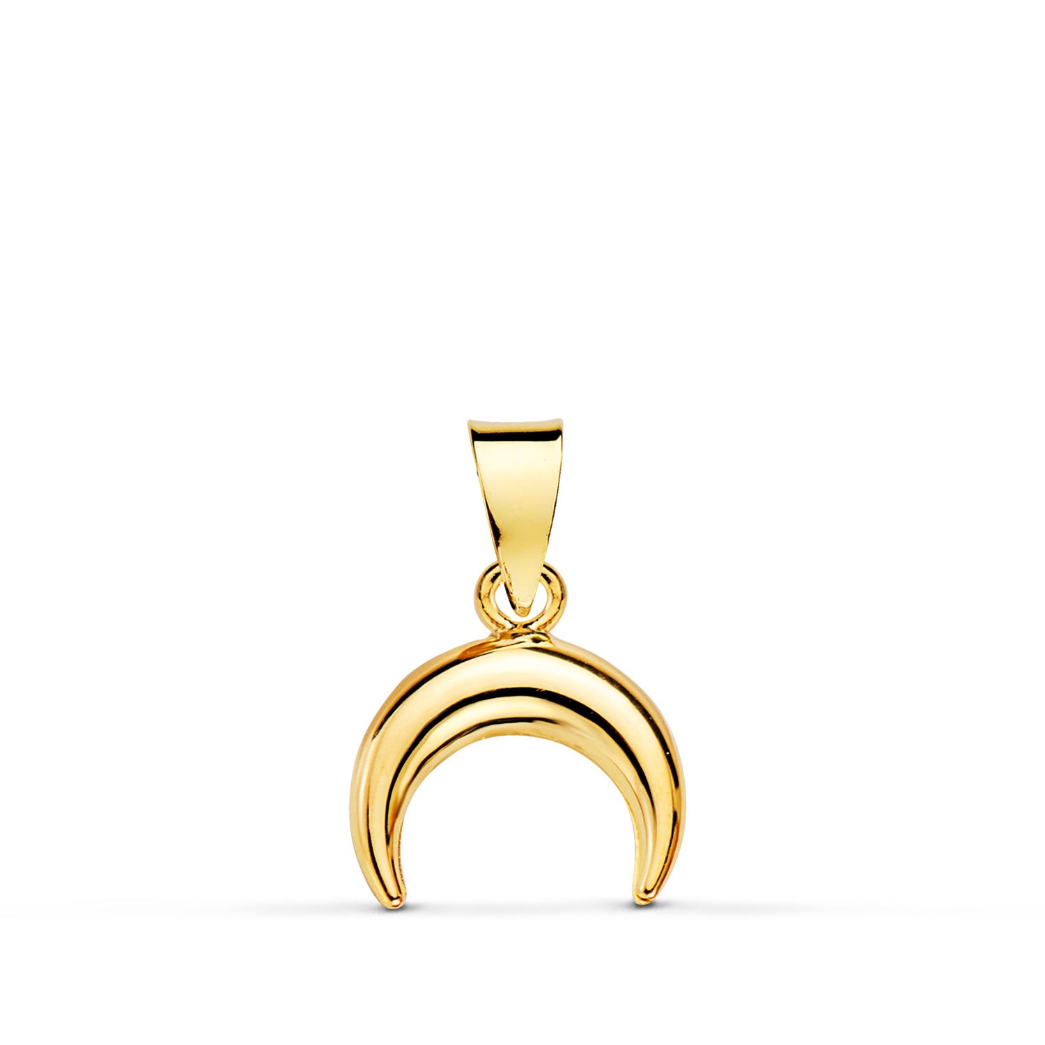 Pandantiv Mini Corn Strălucitor Aur Galben 18K 10 X 9 mm