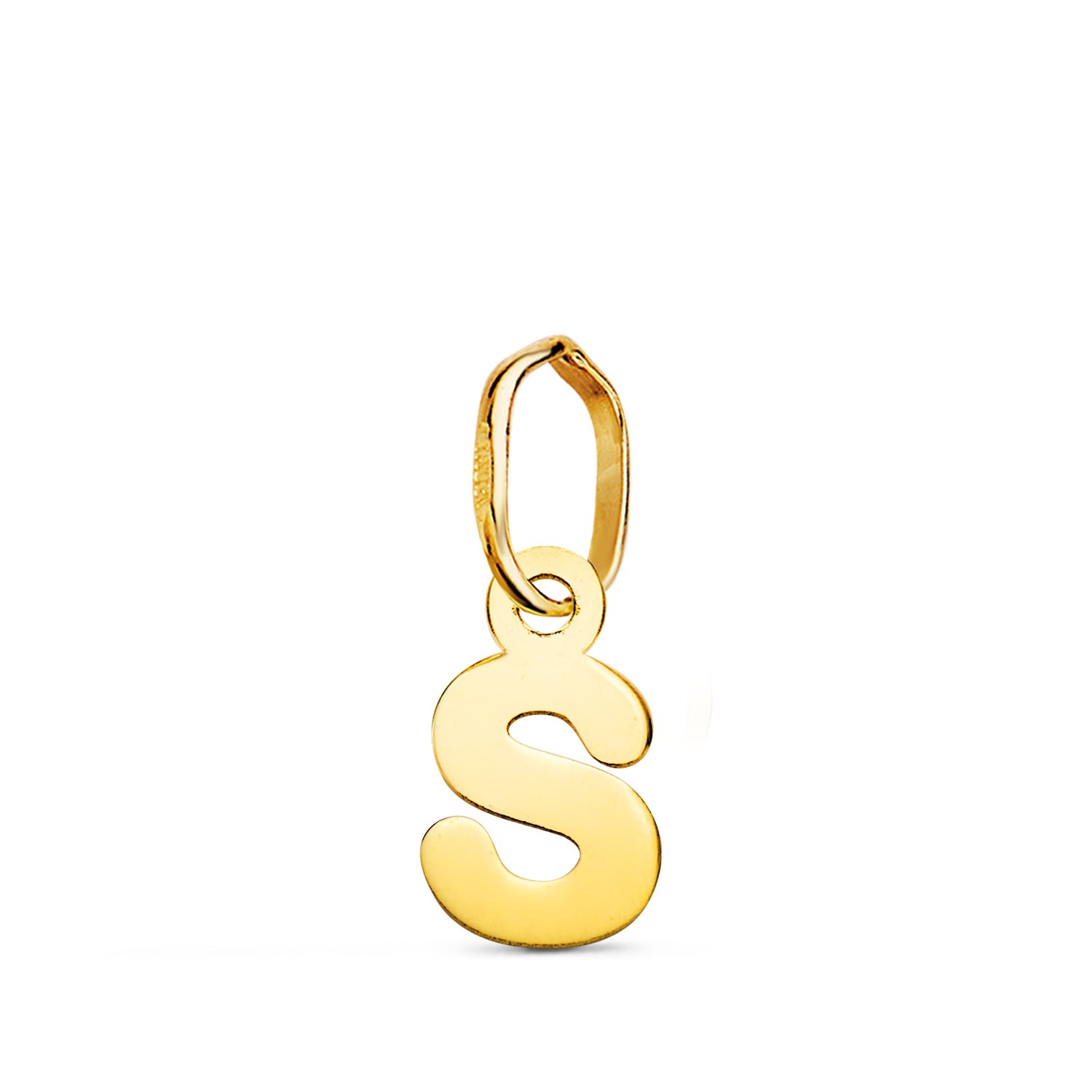 Pendentif Or Jaune 18K Initial "s" Pulie 82 X 48 mm