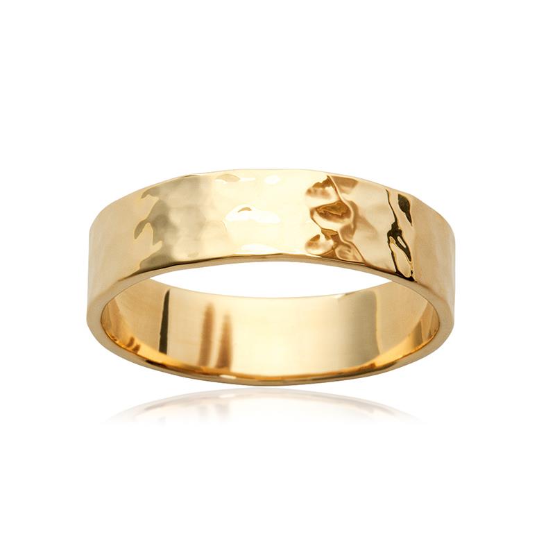 Hammered - Gold Plated Ring - Azuline